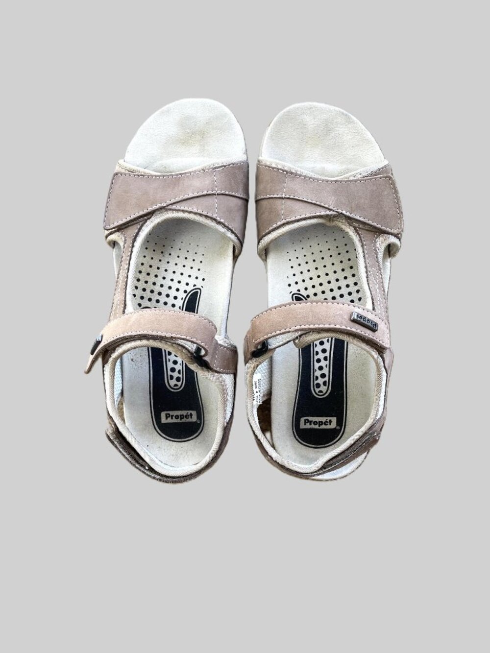 Propet Podiatrist‑Designed Leather Sandals – Size 9
